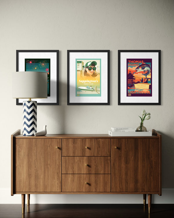 THOMAS PT LIGHTHOUSE Print